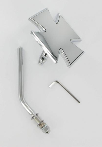Drag Specialties - Drag Specialties Maltese Mirror - Round Stem - 1901-6060