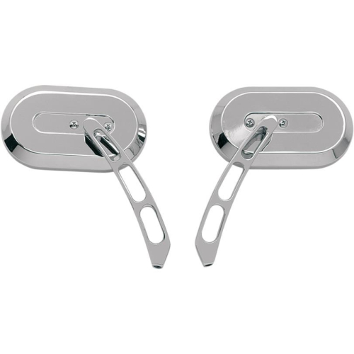 Drag Specialties - Drag Specialties Large Oval Mirrors - Left - 1901-6232