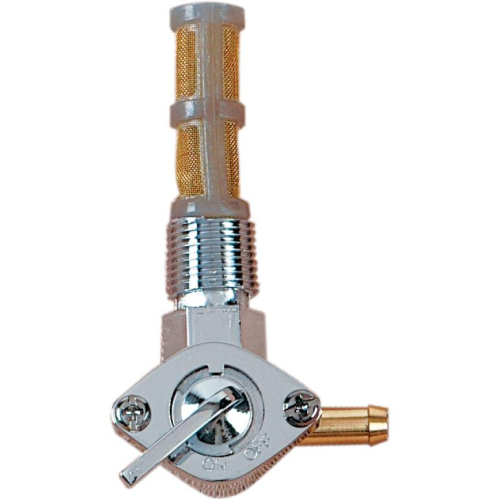 Drag Specialties - Drag Specialties Petcock  - 90deg. x 5/16in. Rib Spigot - Chrome - DS-390217