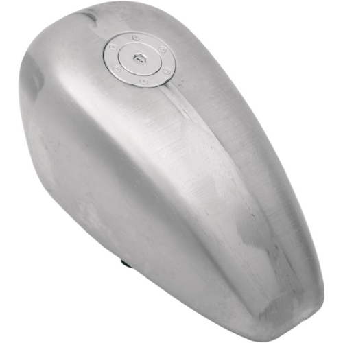Drag Specialties - Drag Specialties Gas Tank With Chrome Aero-Style Gas Cap - 3.3 Gallon - Left Side Petcock - 0701-0437