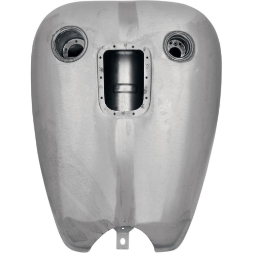 Drag Specialties - Drag Specialties Dash Style One-Piece Gas Tank w/ One Screw & Dummy Bung for OEM Gas Gauge - 2in. Extended - 0701-0167