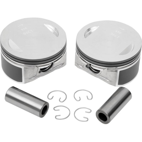 Drag Specialties - Drag Specialties Piston Kit (96cc., 3.750in. Bore) - .010 Oversize, 9.2:1 Compression - 0911-0019