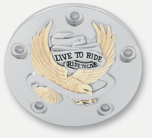Drag Specialties - Drag Specialties Live to Ride Points Cover - Gold - 0940-0842