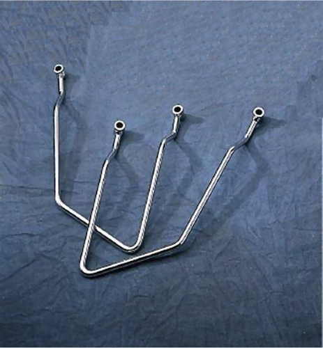 Drag Specialties - Drag Specialties Chrome Saddlebag Support Brackets - DS-110851