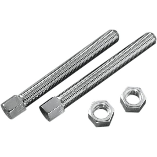Drag Specialties - Drag Specialties Rear Chain Adjuster Bolts - 3/8in.-24 x 3in. - Chrome - DS-195062