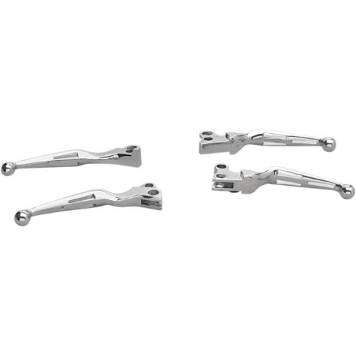 Drag Specialties - Drag Specialties Slotted Wide Blade Lever Set - Chrome - DS-273138