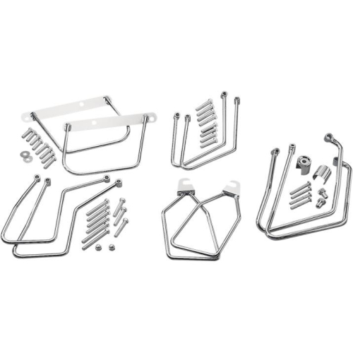Drag Specialties - Drag Specialties Chrome Saddlebag Support Brackets - DS-110845
