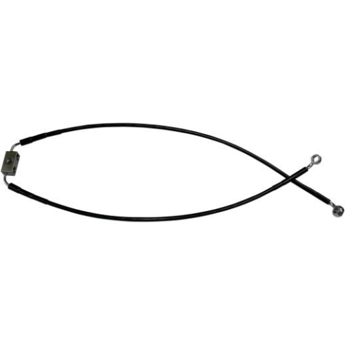 Drag Specialties - Drag Specialties Black Vinyl Coated Standard Length ABS Stainless Steel Rear Brake Line Kit - 640240-BLK