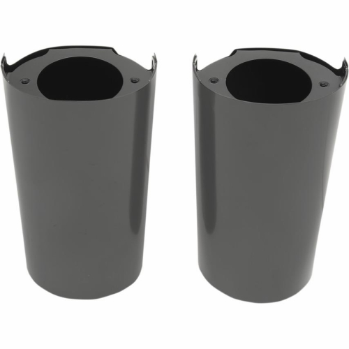 Drag Specialties - Drag Specialties Smooth Fork Slider Covers - +2in. - Black - 77492BBX