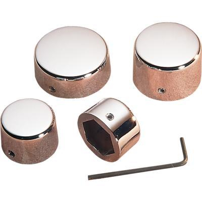Drag Specialties - Drag Specialties 3/4in. Chrome Axle Caps - Rear - DS-222884