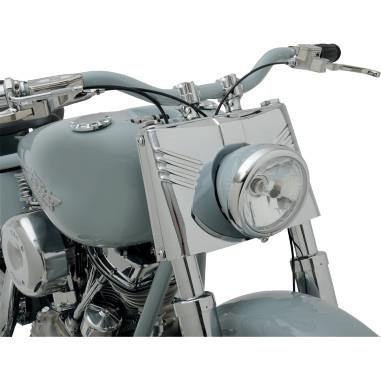 Drag Specialties - Drag Specialties 5-Piece Fork Tins - Ribbed - Chrome - DS-222911