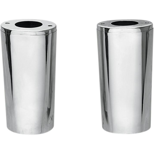 Drag Specialties - Drag Specialties Smooth Fork Slider Covers - Chrome - Stock Length - DS-222898