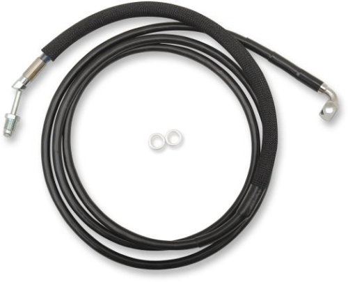 Drag Specialties - Drag Specialties Black Vinyl Coated Hydraulic Clutch Line - +6in. - 51701-6BLK