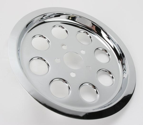 Drag Specialties - Drag Specialties Chrome Outer Rear Pulley Insert - 1201-0539