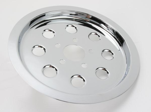 Drag Specialties - Drag Specialties Chrome Outer Rear Pulley Insert - 1201-0540