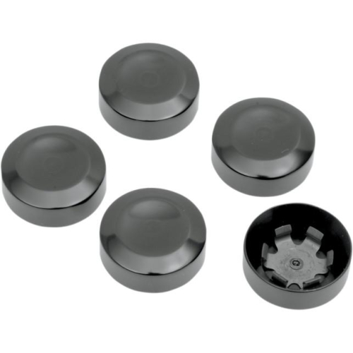 Drag Specialties - Drag Specialties Rear Pulley Bolt Cover - Black - 1201-0598