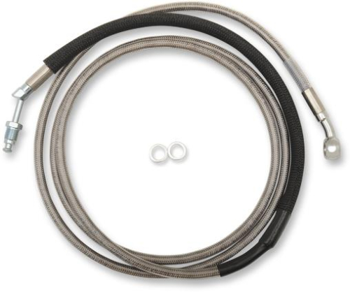 Drag Specialties - Drag Specialties Clear Coated Stainless Steel Hydraulic Clutch Line - +6in. - 51702-6