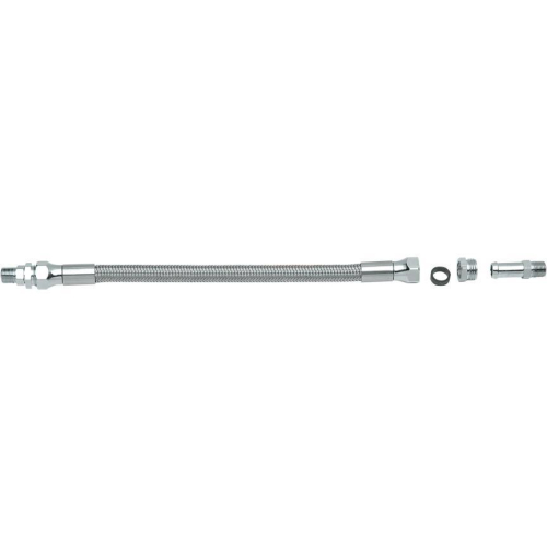 Drag Specialties - Drag Specialties Universal Stainless Steel Braided Oil Line - 11in. - 0711-0046