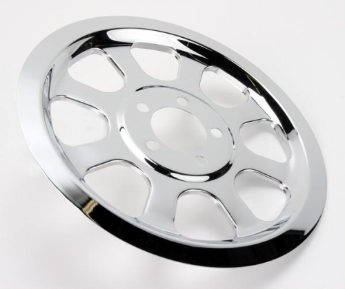 Drag Specialties - Drag Specialties Chrome Outer Rear Pulley Insert - 1201-0518