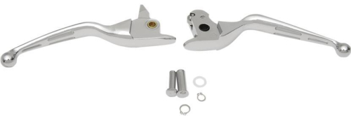 Drag Specialties - Drag Specialties Slotted Wide Blade Lever Set - Chrome - H07-0603