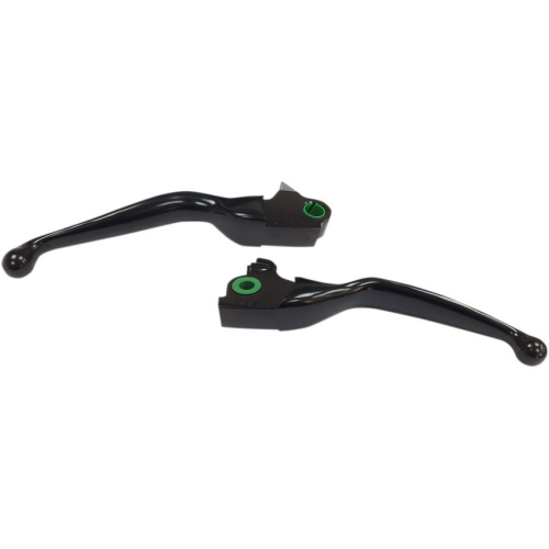 Drag Specialties - Drag Specialties Wide Blade Lever Set - Matte Black - H07-0594MB