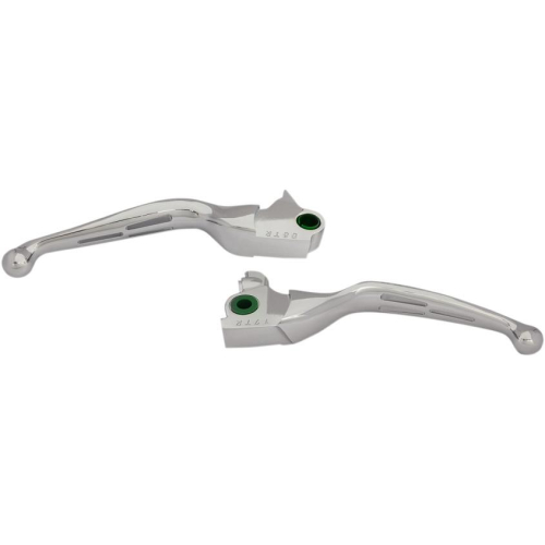 Drag Specialties - Drag Specialties Slotted Wide Blade Lever Set - Chrome - H07-0604