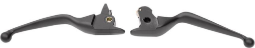 Drag Specialties - Drag Specialties Wide Blade Lever Set - Matte Black - H07-0593MB