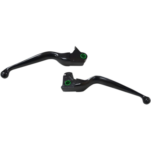 Drag Specialties - Drag Specialties Wide Blade Lever Set - Matte Black - H07-0596MB
