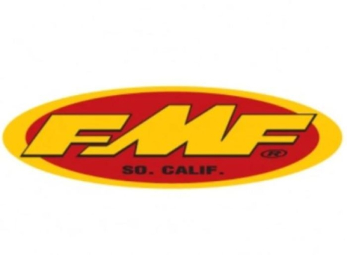 FMF Racing - FMF Racing Sticker FMF Logo Decal - Yellow/Red - 010595
