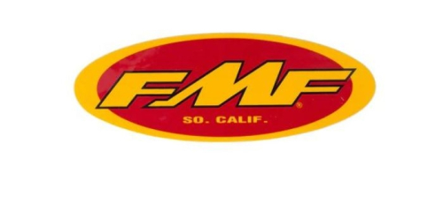 FMF Racing - FMF Racing 5in. Oval Sticker - Yellow/Red - 100 pack - 015230