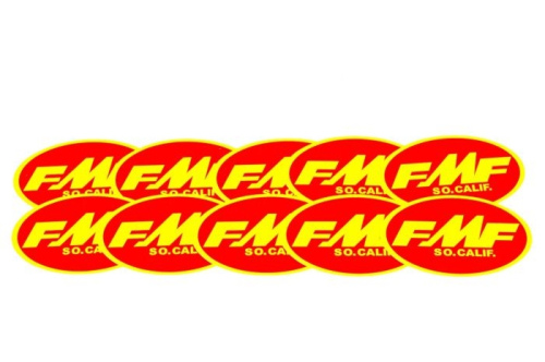 FMF Racing - FMF Racing Vintage Oval Sticker - 10 Pack - 012977