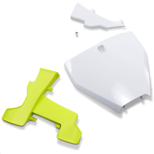 UFO Plastics - UFO Plastics Front Number Plate - White - HU03395041
