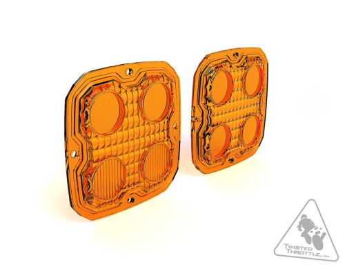 DENALI TriOptic Lens Kit For D4 2.0 Lights - Amber - DNL.D4.10100