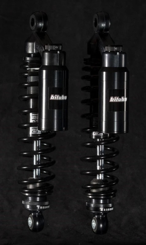 Bitubo - Bitubo WMT0 Adjustable Twinshocks with Spring Preload - Dark - RE002WMT02V2