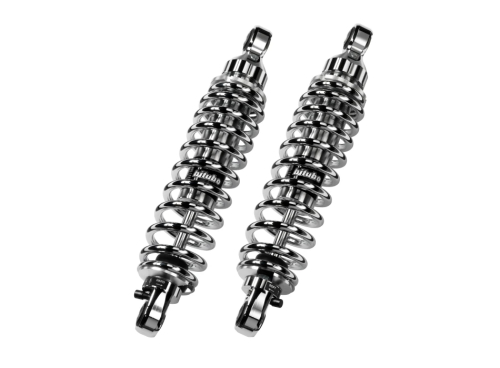 Bitubo - Bitubo WME0 Adjustable Twinshocks with Spring Preload - Chrome - BW002WME03