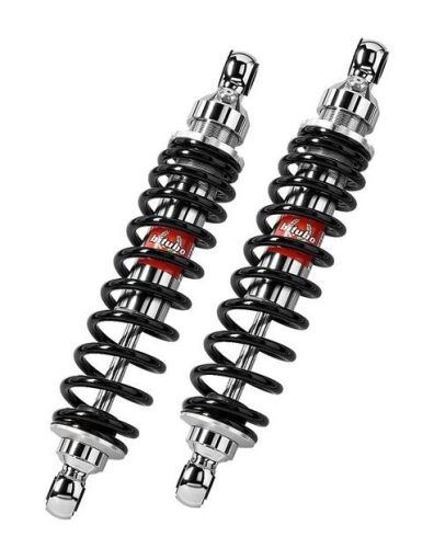 Bitubo - Bitubo WMB0 Adjustable Twinshocks with Spring Preload - Chrome - MM001WMB03