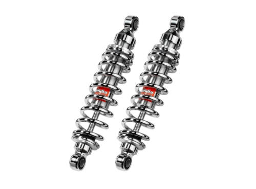 Bitubo - Bitubo WMB0 Adjustable Twinshocks with Spring Preload - Chrome - D0001WMB03