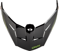 G-Max - G-Max Gmax Md-74 Visor W/Screws - Spectre Black/Green - OSFM - G074162