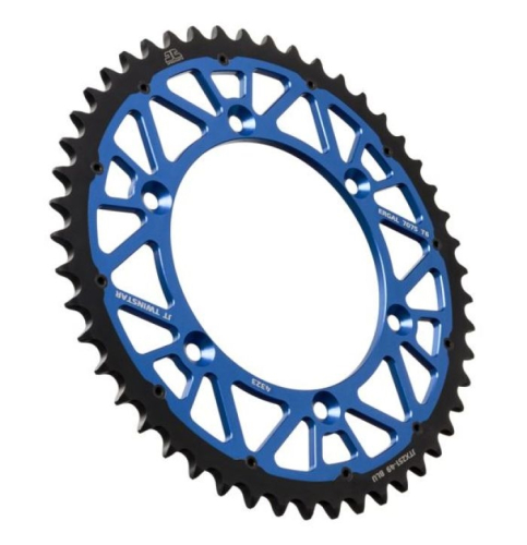 JT Sprockets - JT Sprockets Twinstar Rear Sprocket - 49 Tooth - JTX251.49BLU