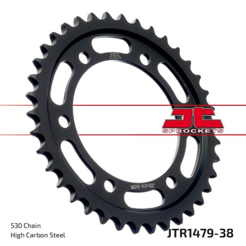 JT Sprockets - JT Sprockets Steel Rear Sprocket - 38T - JTR1479.38zbk