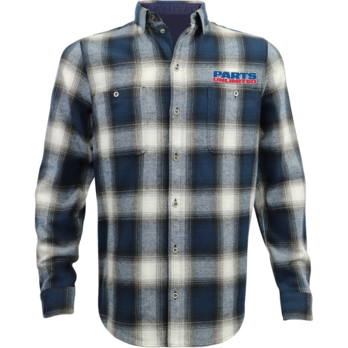 Throttle Threads - Throttle Threads Parts Unlimited Flannel Shirt - PSU39ST61BL2R