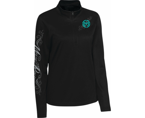 Moose Offroad - Moose Offroad Flourish Script Womens Quarter Zip Pullover - 3051-1233
