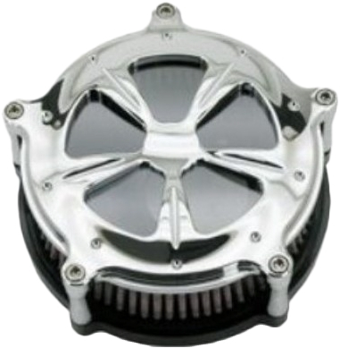 HardDrive - HardDrive Commodore Air Cleaner Kit - Chrome - 120456