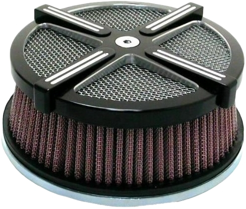 HardDrive - HardDrive X-Force Air Cleaner Kit - Black Contrast Cut - 120335