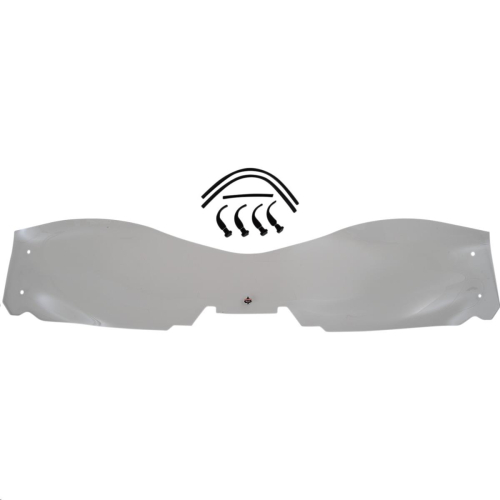 Klock Werks - Klock Werks Flare Windshield Kit - Clear - KWW-05-0540