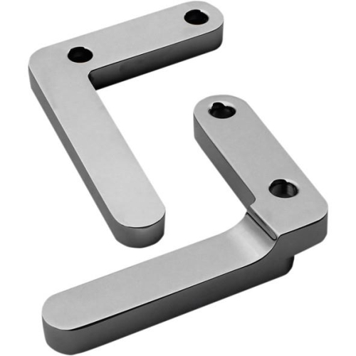 Klock Werks - Klock Werks Front Fender Mounting Blocks - Chrome - KWFS-02-0410-C
