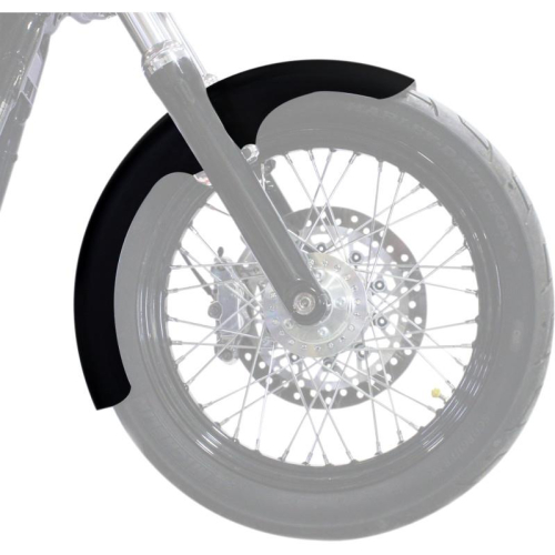 Klock Werks - Klock Werks Hugger Series Front Fenders With Mounting Blocks - Tapered Front Leg - KWF-02-0496