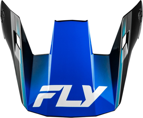 Fly Racing - Fly Racing Visor for Rayce Repeat Helmets - Black/Blue - XS-LG - 73-8621VM