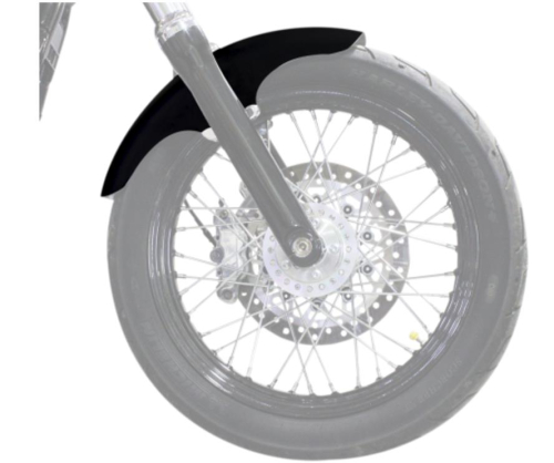 Klock Werks - Klock Werks Tire Hugger Series Top Hat Front Fender with Raw Mounting Blocks for 19in. Wheel - KWF-03-0012