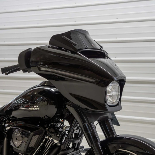 Klock Werks - Klock Werks Flare Windshield - 6.5in. - Solid Black - KWW-01-0722-B
